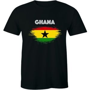 GHANA Ringer T-Shirt Football Africa Cup Of Nation